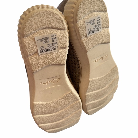Clarks Collection Textile Casual Sneakers Caroline Ella Metallic 9 Wide NWOB - Picture 3 of 5